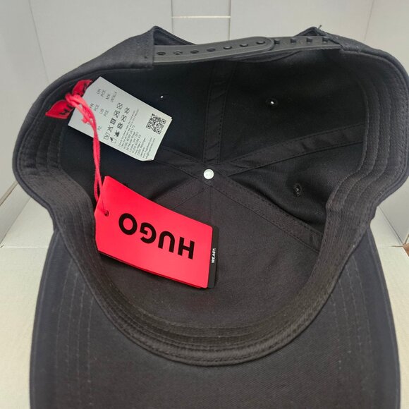 Hugo Boss Smokey Hat Mens Black Snapback Baseball Cap - Picture 4 of 6